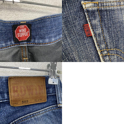 EDWIN　エドウィン　503　デニムパンツ/ジーンズ　WIND STOPPER　インディゴ　31×33サイズ