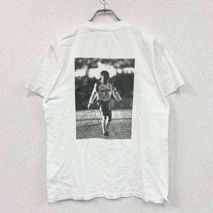 90s　United Sports　前園真聖　横浜フリューゲルス　半袖プリントTシャツ　白　ホワイト　Mサイズ