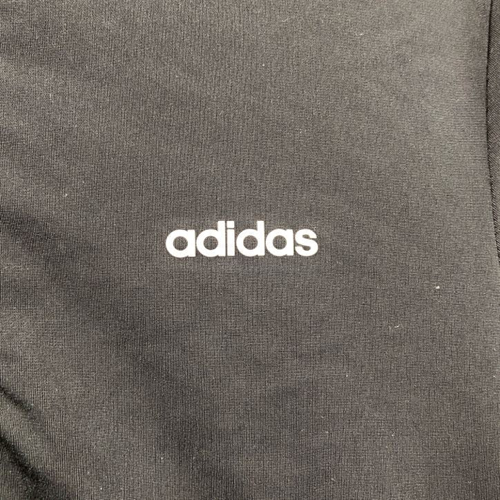 adidas　アディダス　フルジップトラックジャケット/ジャージ　黒　ブラック　XLサイズ