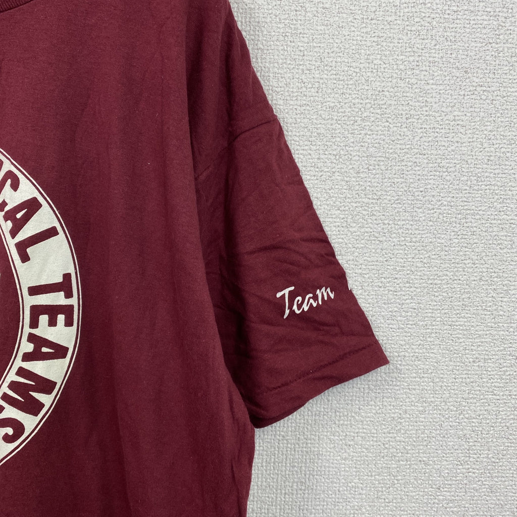 90s　ONEITA　オニータ　半袖プリントTシャツ　ヴィンテージ　シングルステッチ　ボルドー　XLサイズ