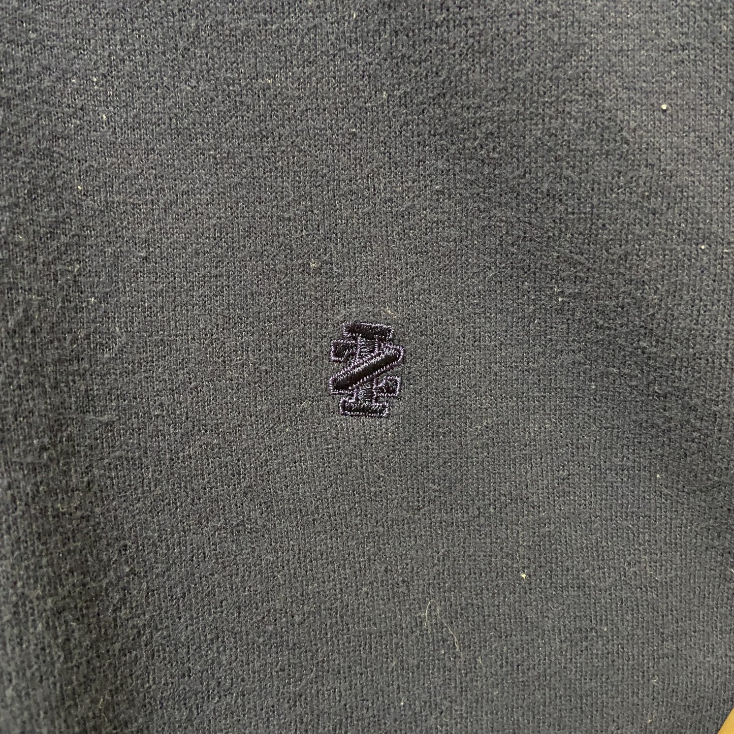 IZOD　アイゾッド　ハーフジップスウェット/トレーナー　ワンポイント　刺繍ロゴ　ビッグシルエット　紺　ネイビー　Mサイ