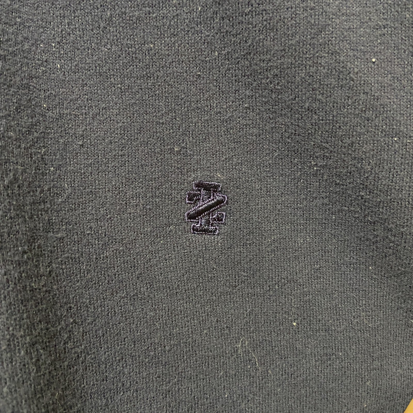 IZOD　アイゾッド　ハーフジップスウェット/トレーナー　ワンポイント　刺繍ロゴ　ビッグシルエット　紺　ネイビー　Mサイ