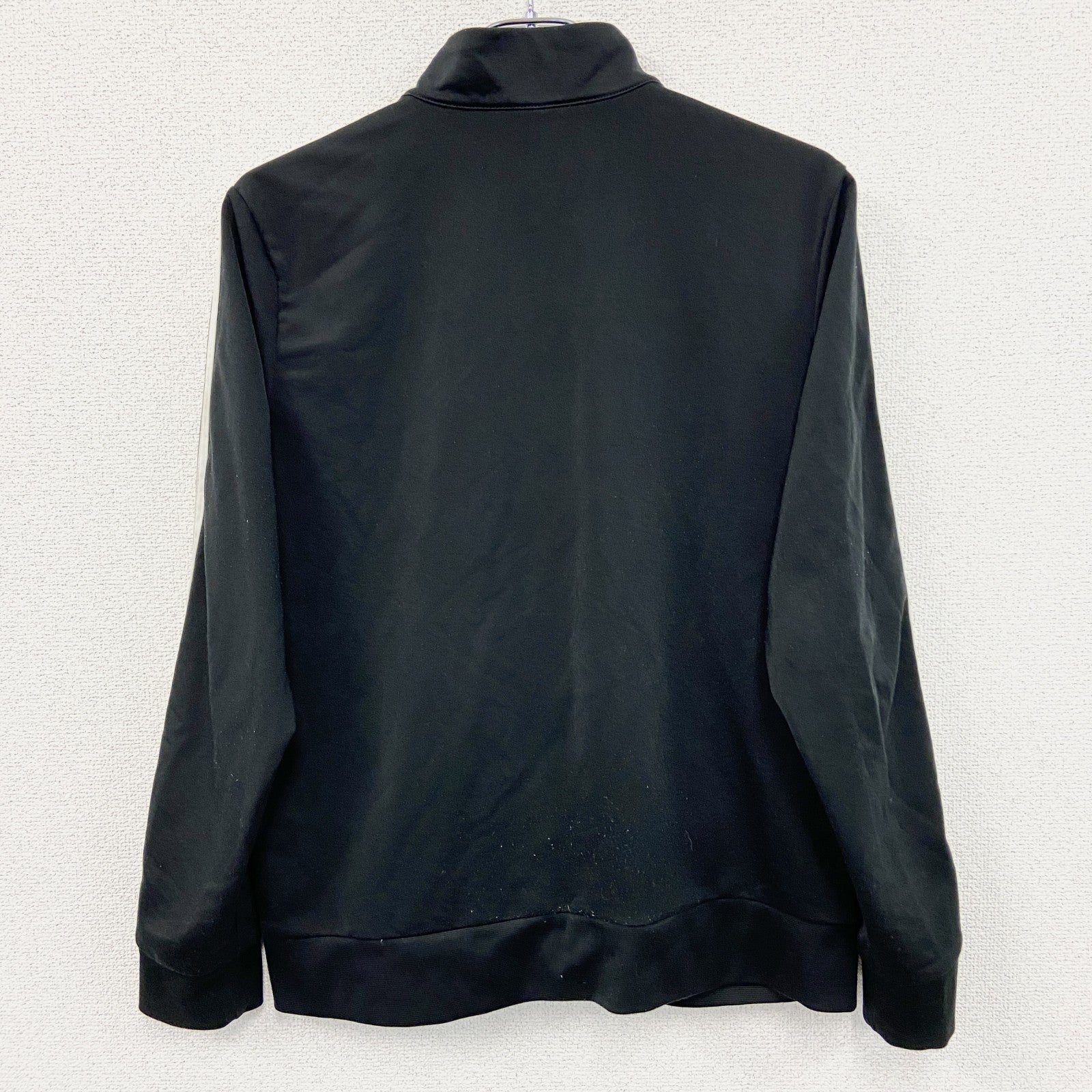 adidas　アディダス　フルジップトラックジャケット/ジャージ　黒　ブラック　XLサイズ