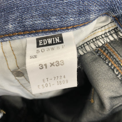 EDWIN　エドウィン　503　デニムパンツ/ジーンズ　WIND STOPPER　インディゴ　31×33サイズ
