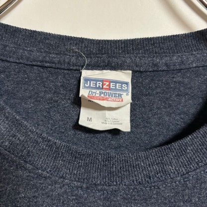 古着 used　JERZEES　ジャージーズ　半袖クルーネックTシャツ　バックプリント　競馬　マリー州　グレー　春夏服　Mサイズ