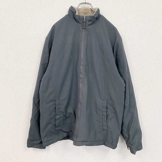 CHAPS　チャップス　ラルフローレン　フルジップジャケット　ボアライナー　グレー　Mサイズ