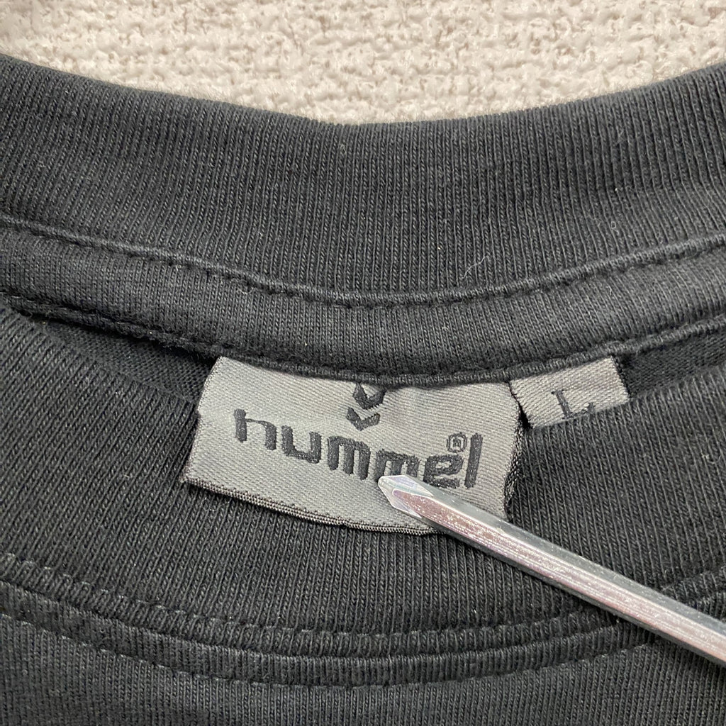 hunnel　ヒュンメル　トーマスシュワルツ　半袖プリントTシャツ　サッカー　黒　ブラック　Lサイズ