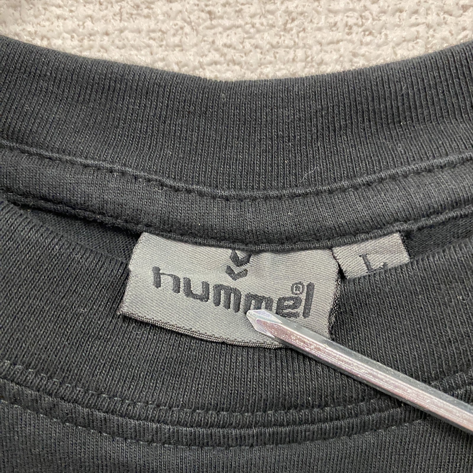 hunnel　ヒュンメル　トーマスシュワルツ　半袖プリントTシャツ　サッカー　黒　ブラック　Lサイズ