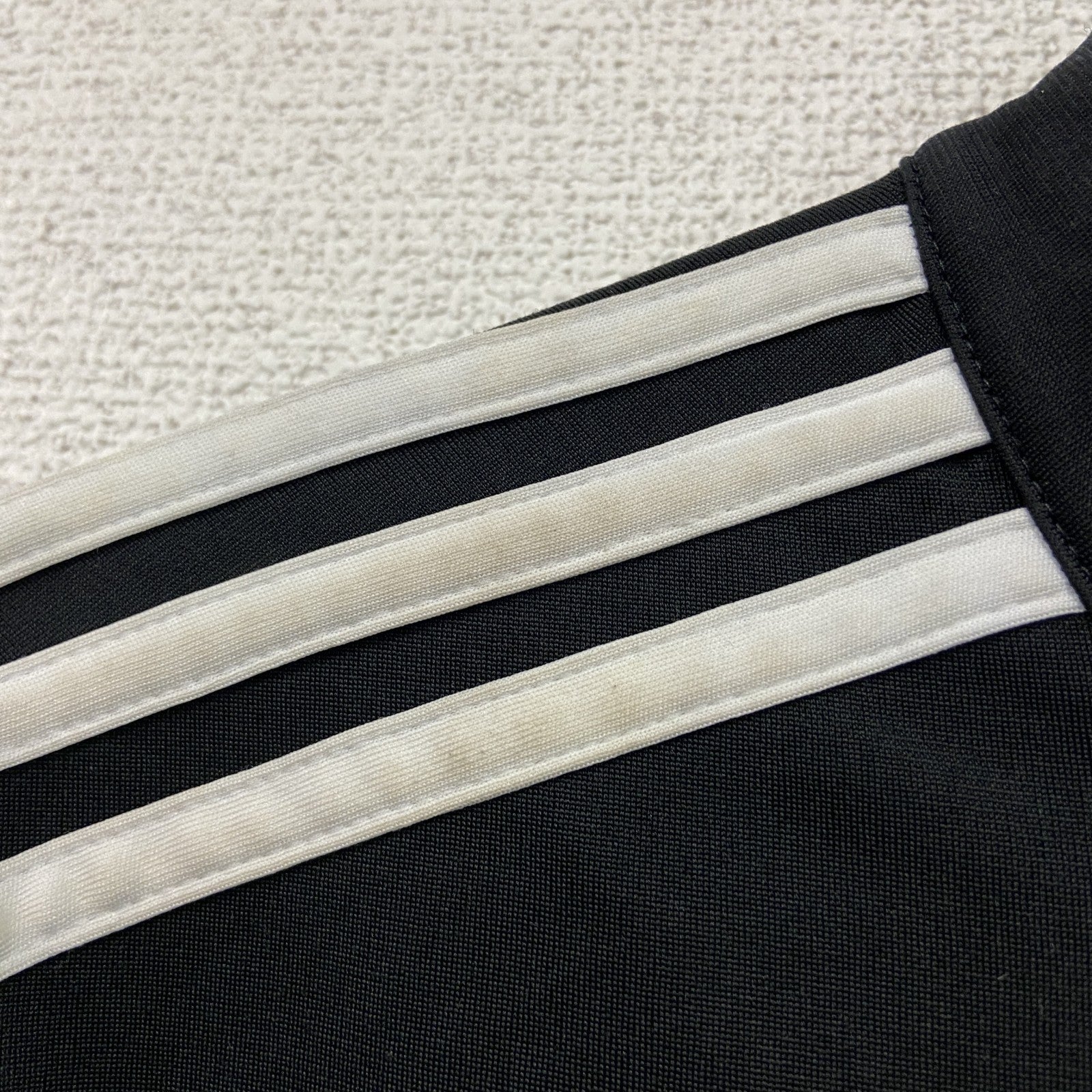 adidas　アディダス　フルジップトラックジャケット/ジャージ　黒　ブラック　XLサイズ