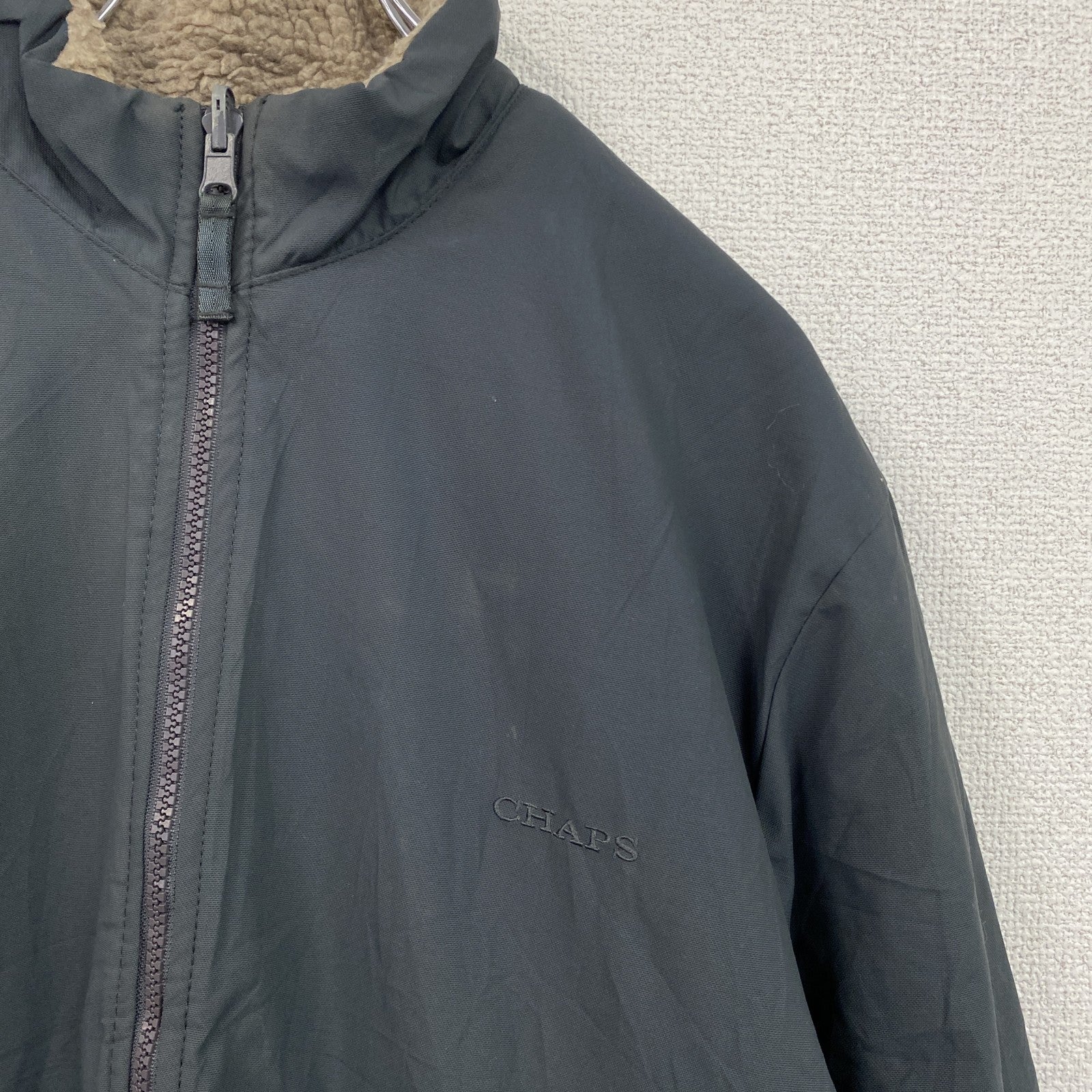 CHAPS　チャップス　ラルフローレン　フルジップジャケット　ボアライナー　グレー　Mサイズ