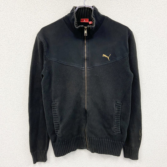 PUMA　プーマ　コットンニットスウェット　黒　ブラック　Mサイズ