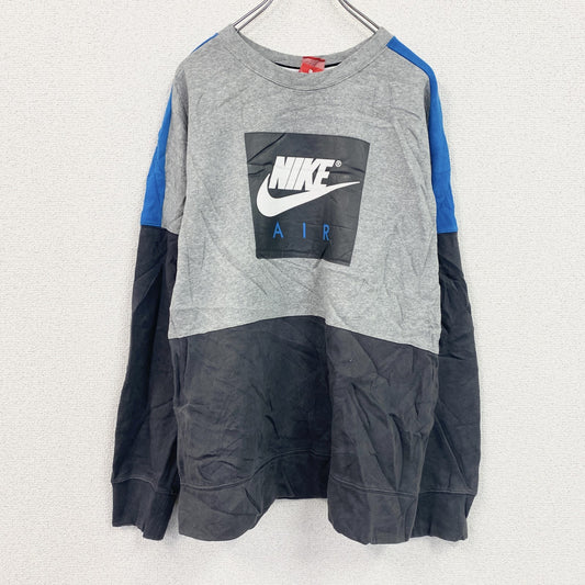 NIKE　ナイキ　スウェット/トレーナー　マルチカラー　ダークグレー　Lサイズ