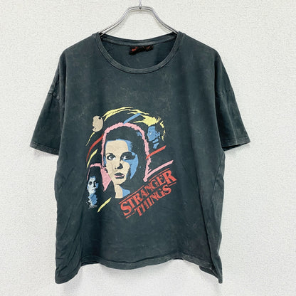 NETFLIX　ネットフリックス　STRANGER THINGS　ストレンジャーシングス　半袖プリントTシャツ　ダークグレー　Lサイズ