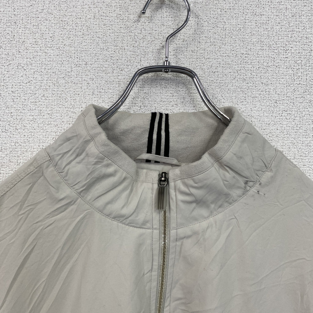 adidas　アディダス　プルオーバージャケット　ハーフジップ　オフホワイト　XLサイズ