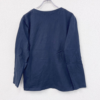AIRWALK　長袖Tシャツ/ロンT　英字　レイヤード　紺　ネイビー　Lサイズ
