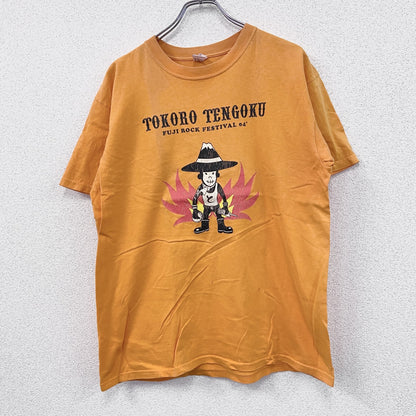00s　anvil　アンヴィル　半袖Tシャツ　フジロックフェスティバル　ヴィンテージ　オレンジ　Lサイズ