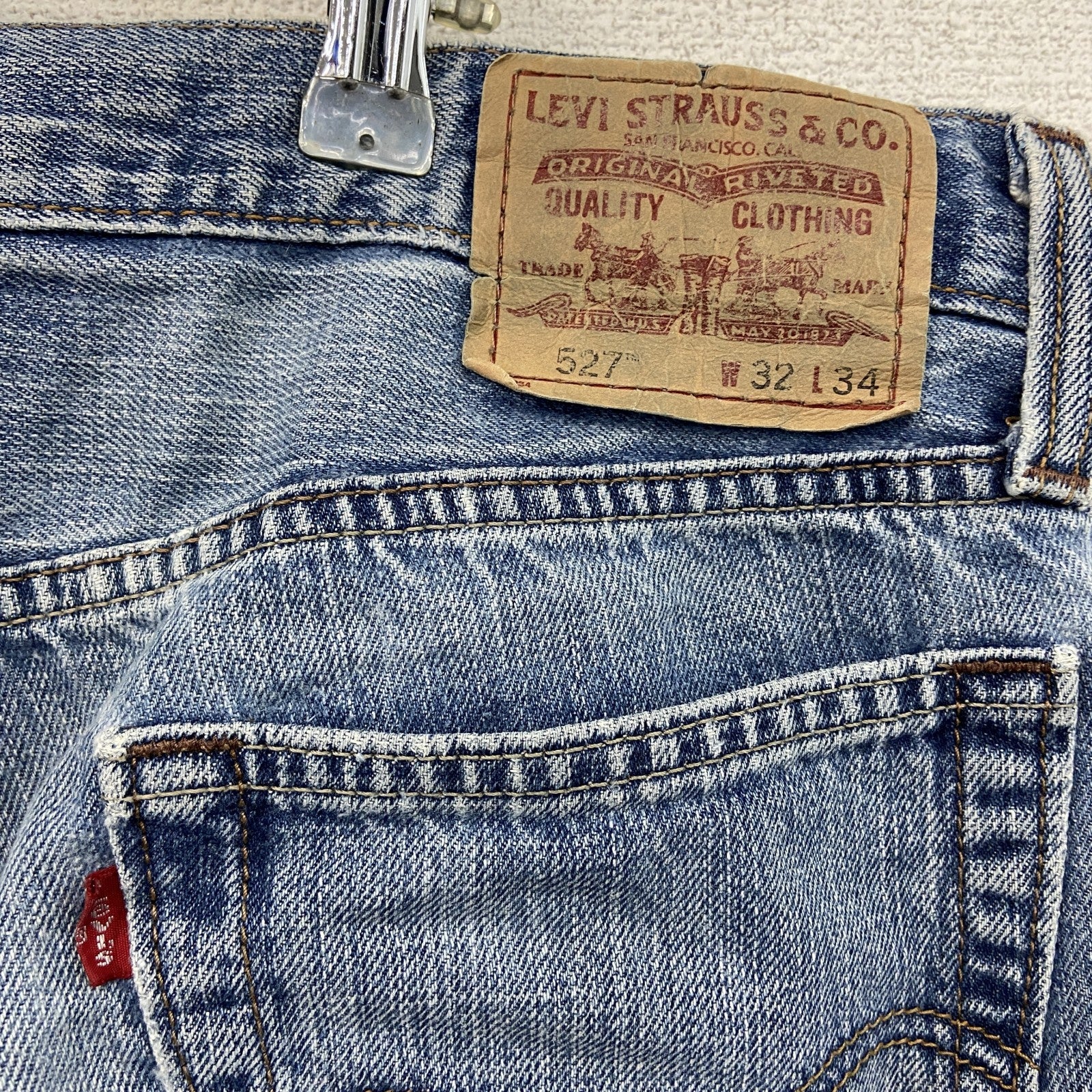 Levi's　リーバイス　Low Boot Cut　523　デニムパンツ/ジーンズ　ジップフライ　インディゴ　W32サイズ