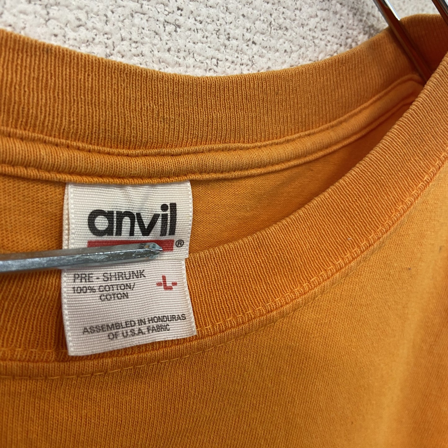 00s　anvil　アンヴィル　半袖Tシャツ　フジロックフェスティバル　ヴィンテージ　オレンジ　Lサイズ