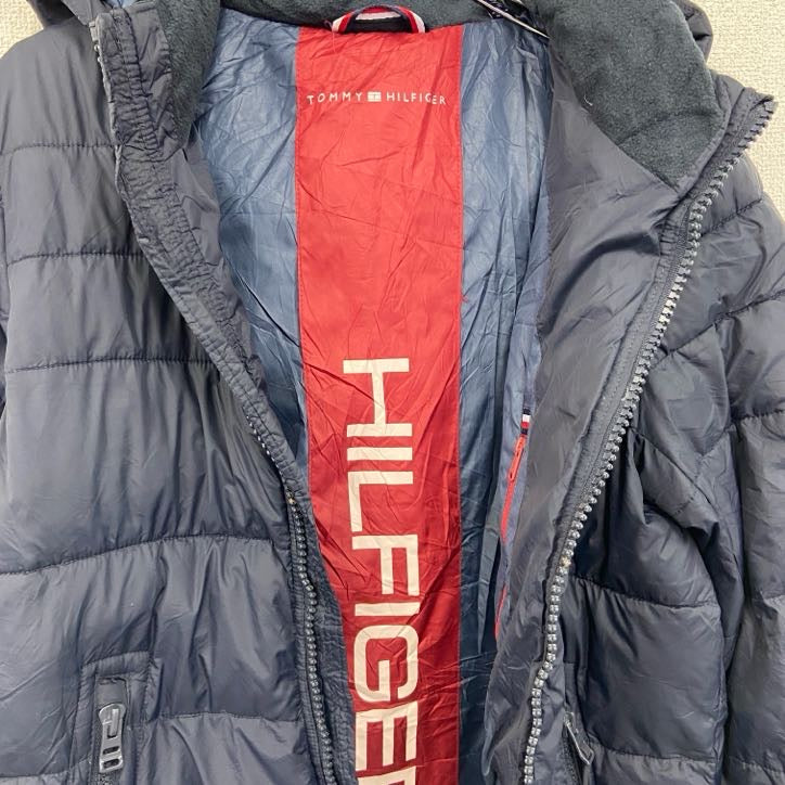 TOMMY HILFIGER　トミーヒルフィガー　フルジップ中綿ジャケット　紺　ネイビー　Sサイズ