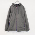 TOMMY HILFIGER　トミーヒルフィガー　フルジップ中綿ジャケット　チャコールグレー　2XLサイズ