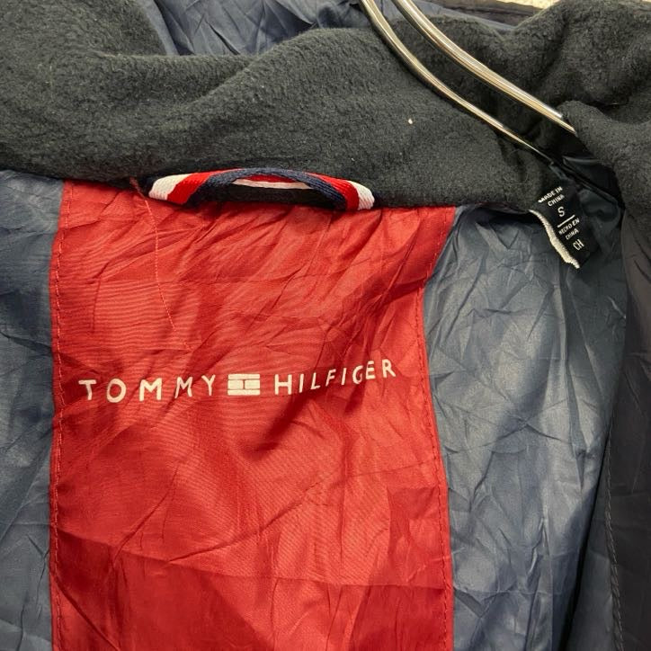 TOMMY HILFIGER　トミーヒルフィガー　フルジップ中綿ジャケット　紺　ネイビー　Sサイズ