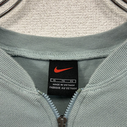 ～00s　NIKE　ナイキ　ハーフジップ半袖Tシャツ　ヴィンテージ　水色　ライトブルー　グレー　XLサイズ　