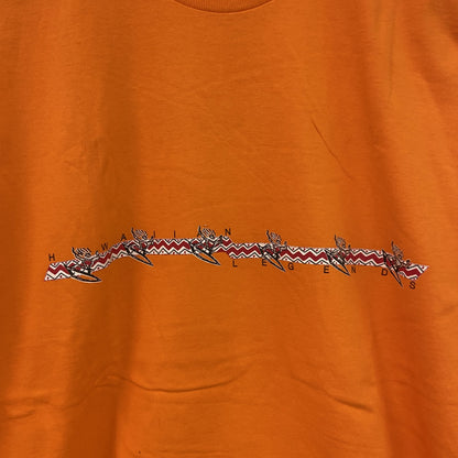 90s～　ALSTYLE APPAREL　半袖Tシャツ　HAWAIAN　ヴィンテージ　オレンジ　XLサイズ