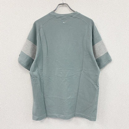 ～00s　NIKE　ナイキ　ハーフジップ半袖Tシャツ　ヴィンテージ　水色　ライトブルー　グレー　XLサイズ　
