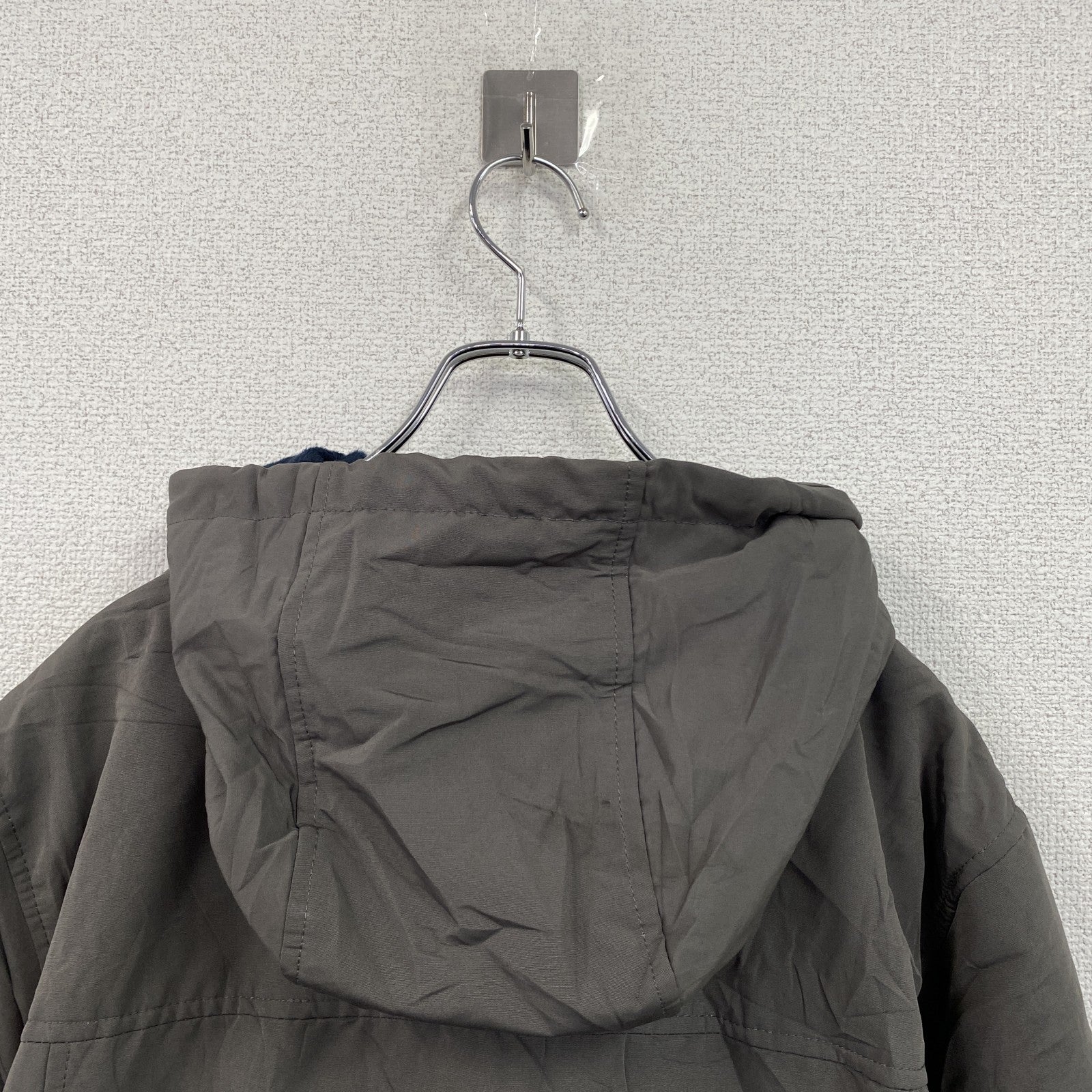 TOMMY HILFIGER　トミーヒルフィガー　フルジップ中綿ジャケット　チャコールグレー　2XLサイズ