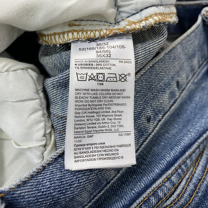 GAP　ギャップ　デニムパンツ/ジーンズ　ヒゲ　縦落ち　インディゴ　W36
