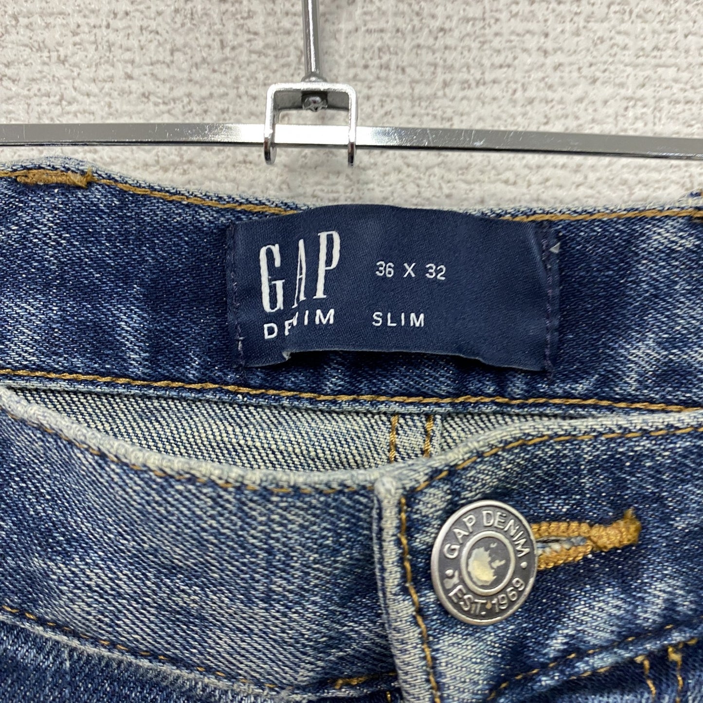 GAP　ギャップ　デニムパンツ/ジーンズ　ヒゲ　縦落ち　インディゴ　W36