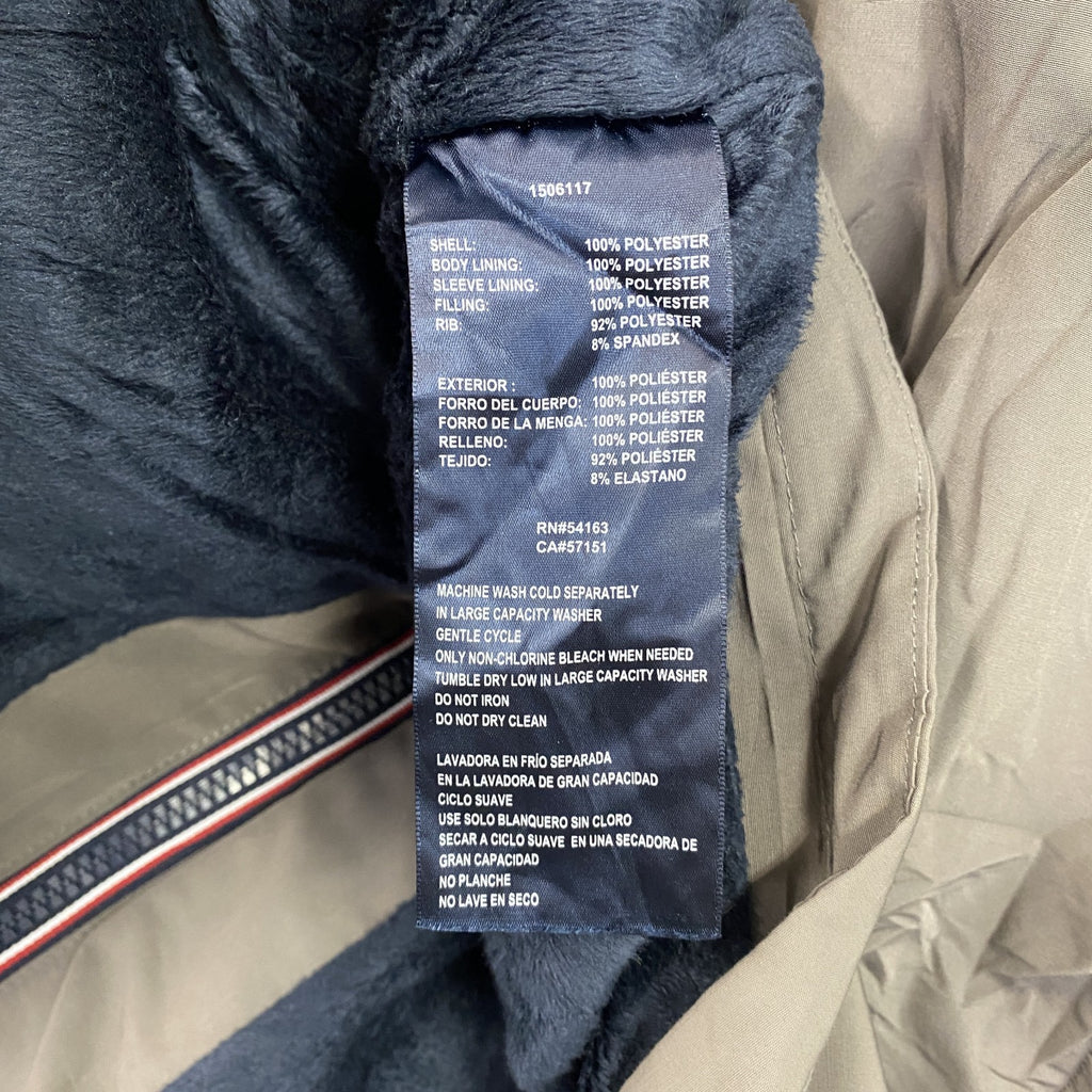 TOMMY HILFIGER　トミーヒルフィガー　フルジップ中綿ジャケット　チャコールグレー　2XLサイズ