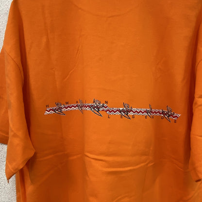 90s～　ALSTYLE APPAREL　半袖Tシャツ　HAWAIAN　ヴィンテージ　オレンジ　XLサイズ