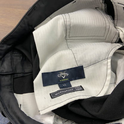 Callaway　キャロウェイ　カーゴパンツ　ジップフライ　カモフラージュ　迷彩柄　黒　ブラック　LLサイズ