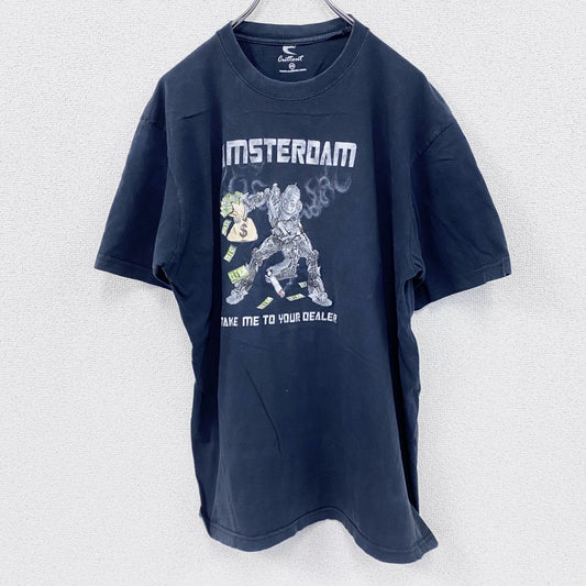 cuttont　半袖プリントTシャツ　黒　ブラック　XXLサイズ