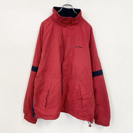 90s　TOMMY HILFIGER　トミーヒルフィガー　フルジップジャケット　ヴィンテージ　赤　レッド　