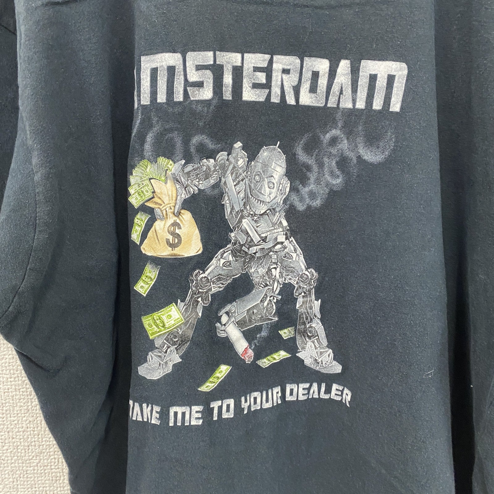 cuttont　半袖プリントTシャツ　黒　ブラック　XXLサイズ