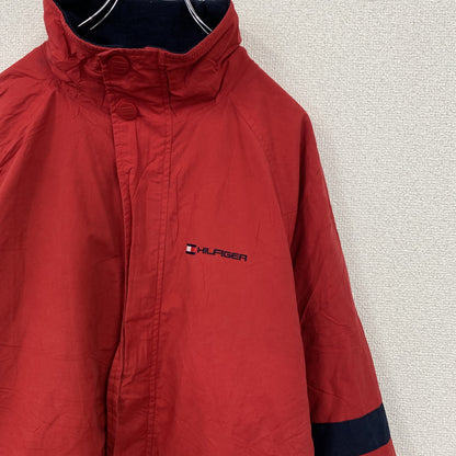 90s　TOMMY HILFIGER　トミーヒルフィガー　フルジップジャケット　ヴィンテージ　赤　レッド　