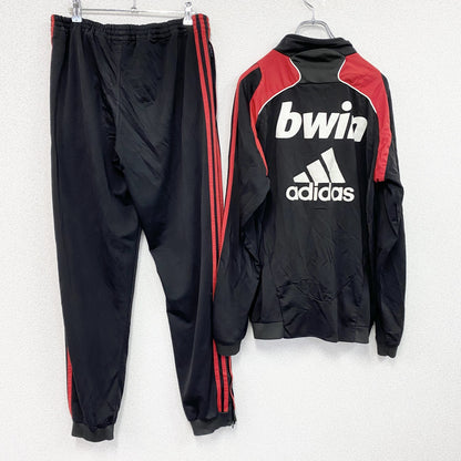 00s　adidas　アディダス　菅田将暉着用　ACミラン　トラックジャケット　トラックパンツ　ブラック　Lサイズ