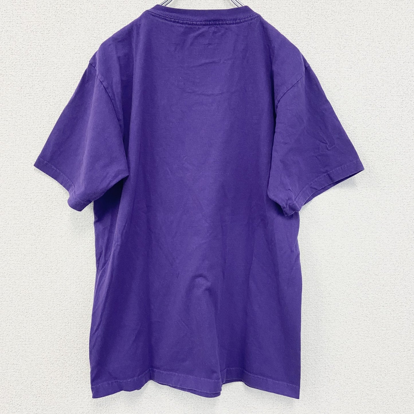 古着 used　adidas　アディダス　半袖プリントTシャツ　NBA　ロサンゼルス・レイカーズ　バスケ　紫　パープル　Mサイズ