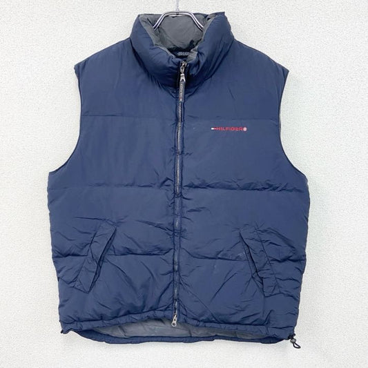 TOMMY HILFIGER　トミーヒルフィガー　フルジップダウンベスト　紺　ネイビー　Lサイズ