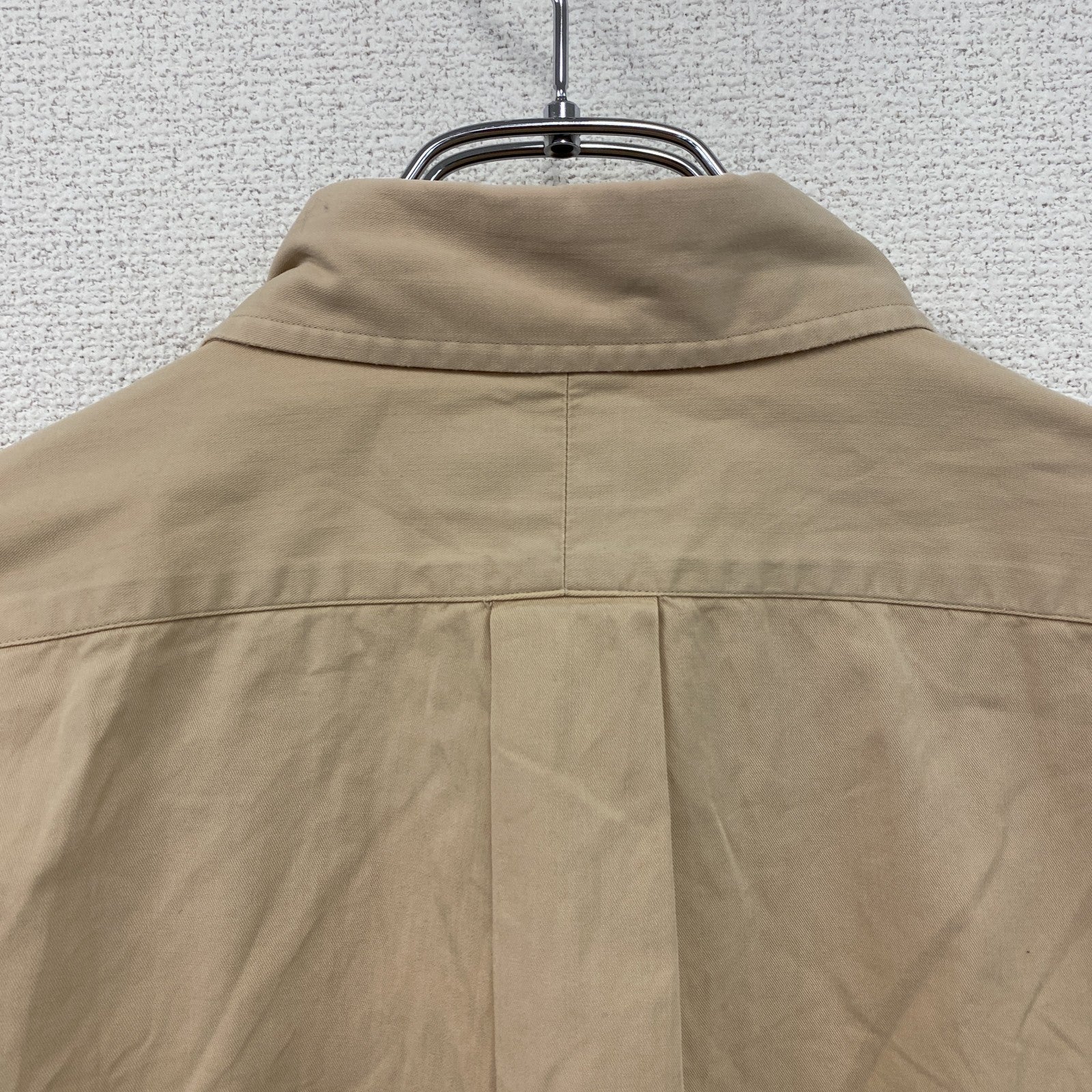 90s　Ralph Lauren　ラルフローレン　BLAKE　長袖ボタンダウンシャツ　ベージュ　Lサイズ