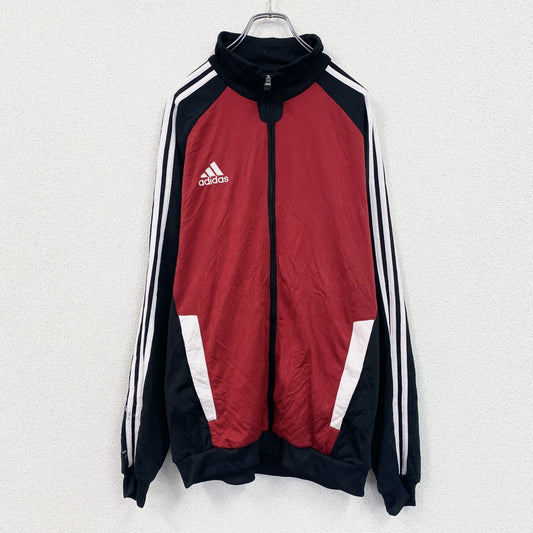 adidas　アディダス　トラックジャケット/ジャージ　赤　レッド　Lサイズ