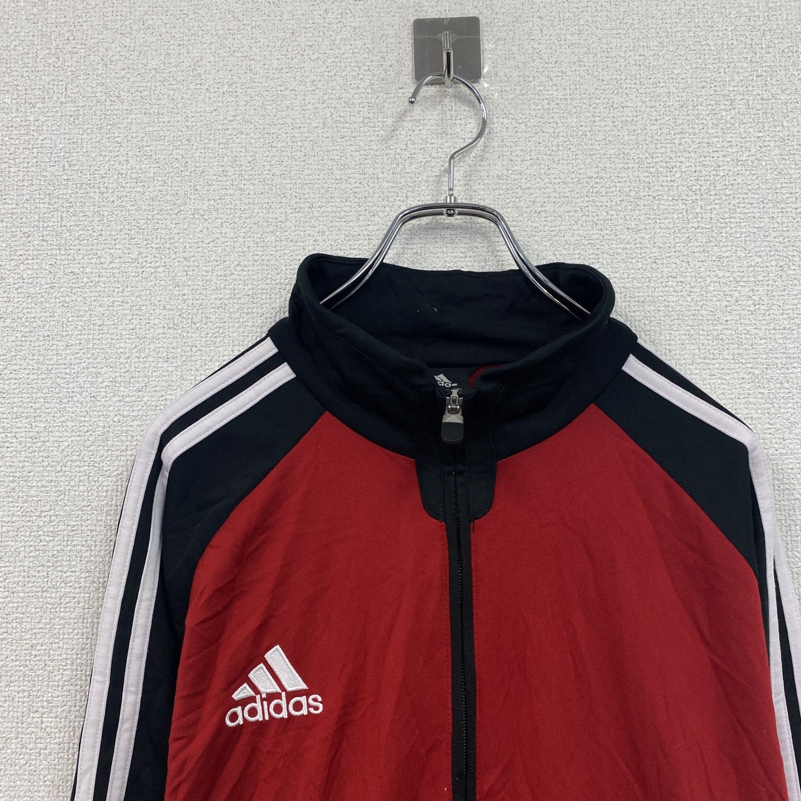 adidas　アディダス　トラックジャケット/ジャージ　赤　レッド　Lサイズ