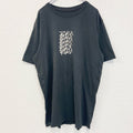 古着 used　RVCA　ルーカ　半袖プリントTシャツ　クルーネック　レトロデザイン　ノームコア　黒　ブラック　Lサイズ