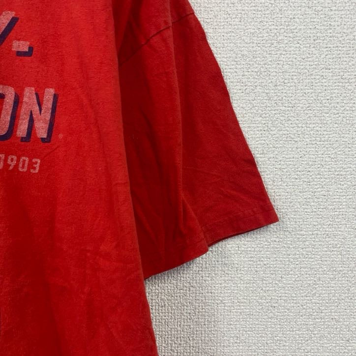 HARLEY DAVIDSON　ハーレーダビッドソン　半袖プリントTシャツ　赤　レッド　Lサイズ