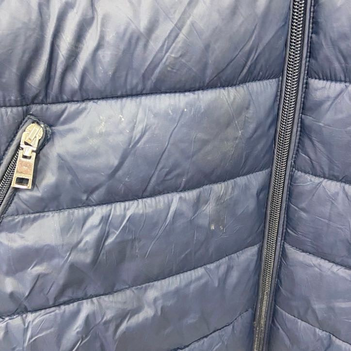 古着 used　TOMMY HILFIGER　トミーヒルフィガー　フルジップ中綿ジャケット　紺　ネイビー　Lサイズ