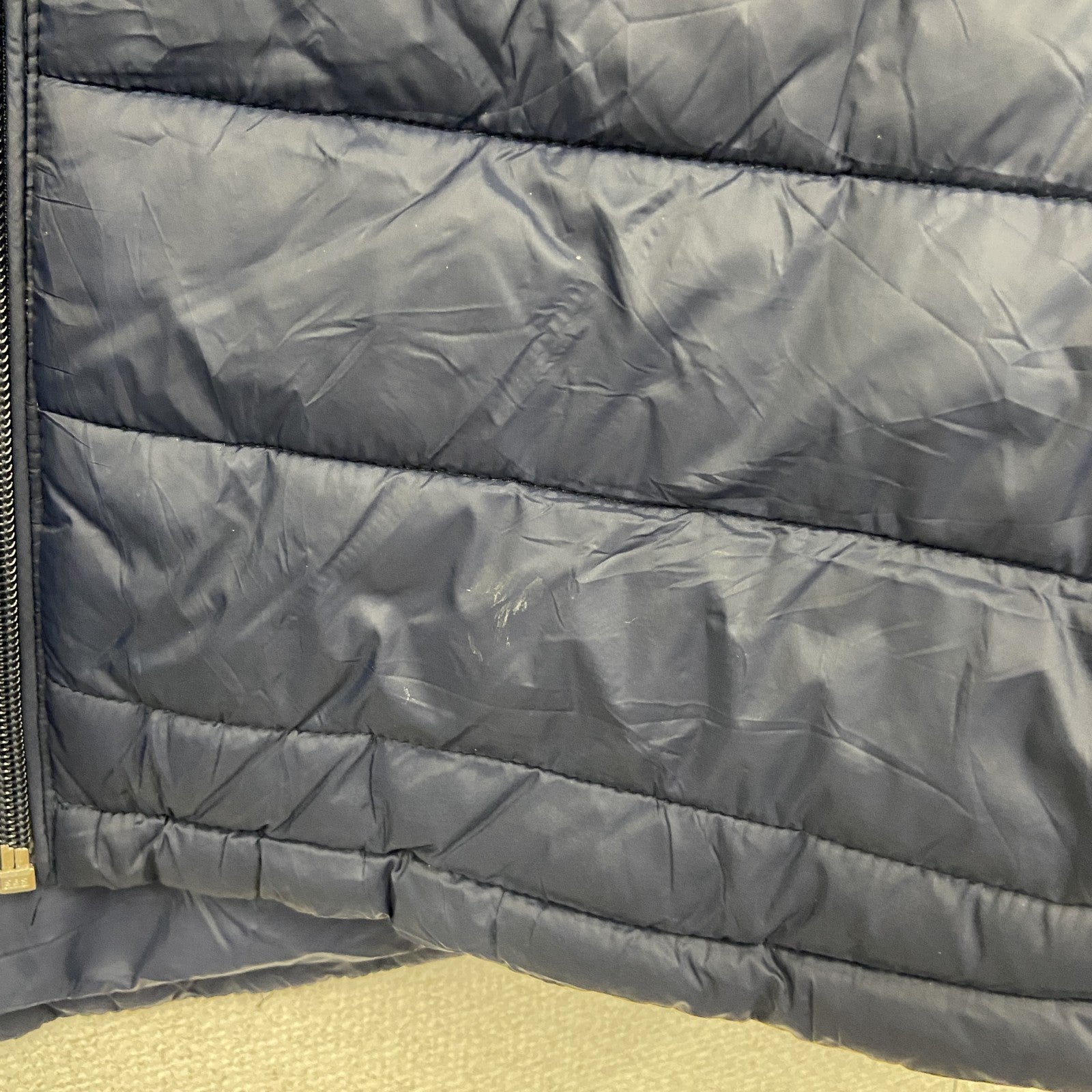 古着 used　TOMMY HILFIGER　トミーヒルフィガー　フルジップ中綿ジャケット　紺　ネイビー　Lサイズ