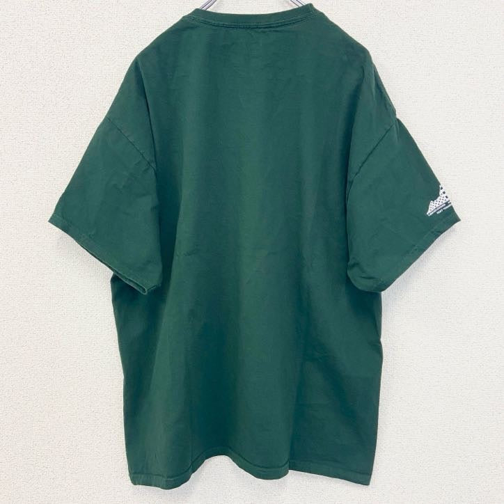 古着 used　champion　チャンピオン　半袖プリントTシャツ　バージニア陸軍州兵　ミリタリー　緑　グリーン　XLサイズ