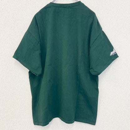 古着 used　champion　チャンピオン　半袖プリントTシャツ　バージニア陸軍州兵　ミリタリー　緑　グリーン　XLサイズ